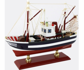 LeanToys Sběratelská dřevěná loď Ship Rybářský člun