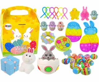 LeanToys Velikonoční sada hraček Fidget Toys, dekorace na...