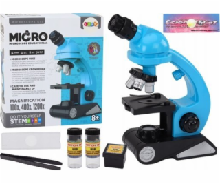 LeanToys Vzdělávací mikroskop pro výzkum pro děti, příslu...