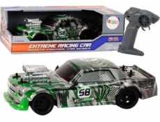 LeanToys auto na dálkové ovládání RC 1:16 gumová kola Drift Green