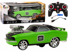 LeanToys auto na dálkové ovládání 1:18 Drift 360 světla zvuky zelená