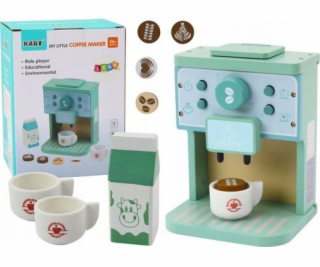 LeanToys Sada dřevěných kávovarů domácí spotřebiče, hrnky...
