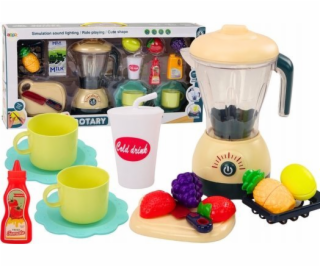 LeanToys Elektrický mixér sekačka ovoce, světelná a zvuko...