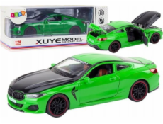 LeanToys Sports Car Metal Friction Drive Otevírací prvky 1:24 zelená