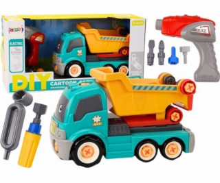 LeanToys Sklápěč Kreslená hračka DIY Tyrkysová