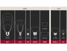Paulmann LED světelný zdroj Vint AGL 300lm 5W 2500K zlatý stmívatelný E27 230V