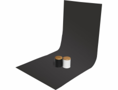 GlareOne PVC pozadí 60x130cm - černé, zrcadlové