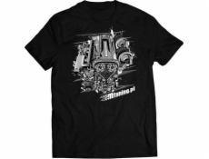 MTuning Tričko s motivem motoru RB25, černé, XL