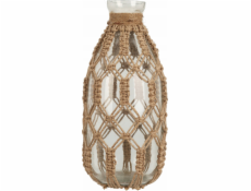 Home Styling Collection Skleněná váza s pletenou šňůrou, O 24 cm, kolekce pro domácí styling