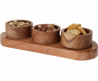Home Styling Collection Sada na servírování svačin z akác...
