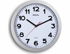 Maul MAUL Wanduhr Step weiß/silber Kunststoff 30cm inkl. Baterie