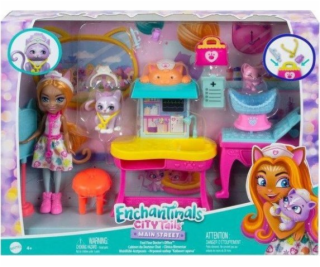 Mattel Panenka Barbie ENCHANT NÁVŠTĚVA U LÉKAŘE HLH22 WB5