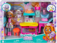 Mattel Panenka Barbie ENCHANT NÁVŠTĚVA U LÉKAŘE HLH22 WB5