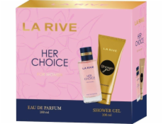 La Rive Dárková sada La Rive pro ženy Her Choice (Eau de Parfum 100ml + Sprchový gel 100ml)