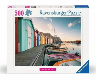 Ravensburger Puzzle Přístav lodí v Smgenu 500 dílků