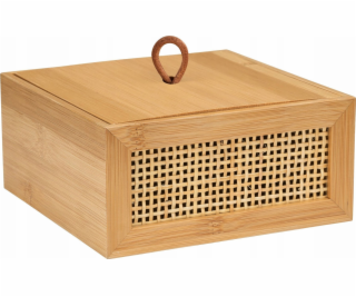 Wenko Kosmetická dóza ALLEGRE BAMBOO, 15 x 7 x 15 cm, WENKO
