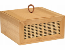 Wenko Kosmetická dóza ALLEGRE BAMBOO, 15 x 7 x 15 cm, WENKO