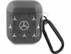 Mercedes Mercedes s velkým hvězdným vzorem - pouzdro na AirPods 1/2. generace (černé)