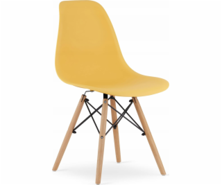 Leobert Židle OSAKA hořčicová / přírodní nohy x 1