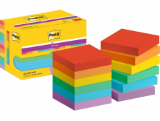 3M Post-It 7100258794, Čtvercový, Vícebarevný, Papír, 47,6 mm, 47,6 mm, 90 listů