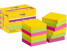 3M Post-It 622-12SS-CARN, Čtvercový, Zelená, Růžová, Žlutá, Papír, PEFC, 47,6 mm, 47,6 mm