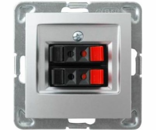 Ospel Speaker socket Impresja double silver (GG-2Y/m/18)