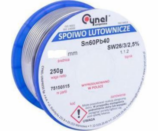 Cynel Cín 2,5 mm/250 g Sn60Pb40 CYNEL