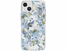 NoName Průhledný papírový kryt Rifle pro iPhone 14 Plus (modrý s motivem zahradní párty)