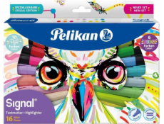 Pelikan Pelikan 825078 popisovač 16 ks. Hrot sekáče Vícebarevný