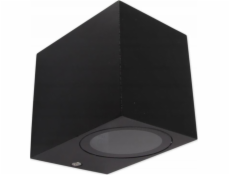 Master LED Nástěnná lampa Delio, zahradní nástěnná lampa, 1 světlo, černá