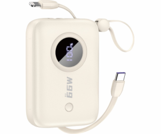Dudao Powerbanka K14 10000mAh krémová