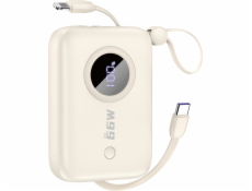 Dudao Powerbanka K14 10000mAh krémová