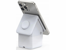 Duzzona Nabíječka Duzzona W20 15W 4v1 indukční nabíječka pro iPhone / AirPods / Apple Watch s nočním světlem - bílá