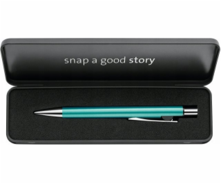 Teka Kuličkové pero Snap K10, tyrkysové kovové pouzdro