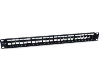 Equip Equip Patchpanel 24x Cat6A 19 FTP 1HE Keystone Mont...