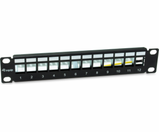 Equip Equip patchpanel 12x Cat6A 10 FTP 1HE Keystone Mont...