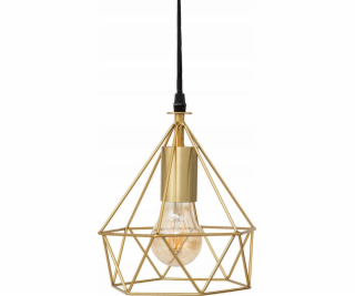 Atmosphera Závěsná lampa IDA s geometrickým vzorem, zlatá...