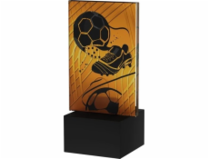 Victoria Sport Monochromatická skleněná trofej na mramorovém podstavci - FOTBALOVÁ KOPAC