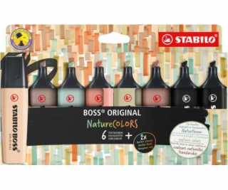 Teka Zvýrazňovač Boss Original Naturecolors 8 ks