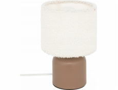 Atmosphera Keramická stolní lampa BONA se stínidlem bouclé, O 14 cm