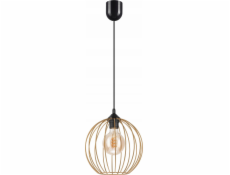 Lamkur Závěsná lampa Lamkur Zoya 45153 závěsná lampa moderní loft kovová klec 1x60W E27 zlatá/černá