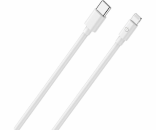 Realpower Kabel USB-C - Lightning 2m bílý (385242)
