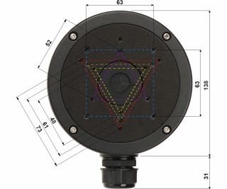 Hikvision DRŽÁK PRO KAMERU DS-1280ZJ-S (ČERNÝ) Hikvision