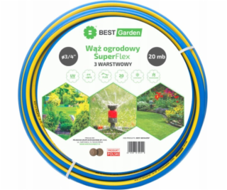 BEST GARDEN ZAHRADNÍ HADICE 3/4” 20 m SUPER FLEX BEST GARDEN
