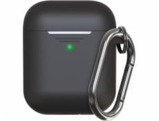Class and Culture LLC KeyBudz Elevate Keychain - Silikonové ochranné pouzdro pro AirPods Pro 2 (černé)