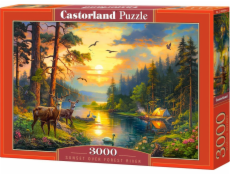 Castorland Puzzle 3000 Západ slunce nad řekou Forest River CASTOR