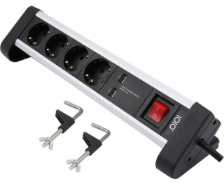 Olympia Olympia IOIO 4cestný prodlužovací kabel s 2 USB z...