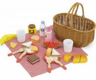 Viga Pikniková sada s košíkem (44676)