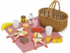 Viga Pikniková sada s košíkem (44676)
