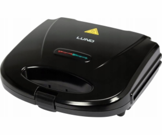 Toya LUND TOAST 750W toustovač, grilovací deska, černá